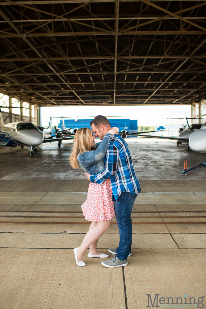 Youngstown airport engagement photos