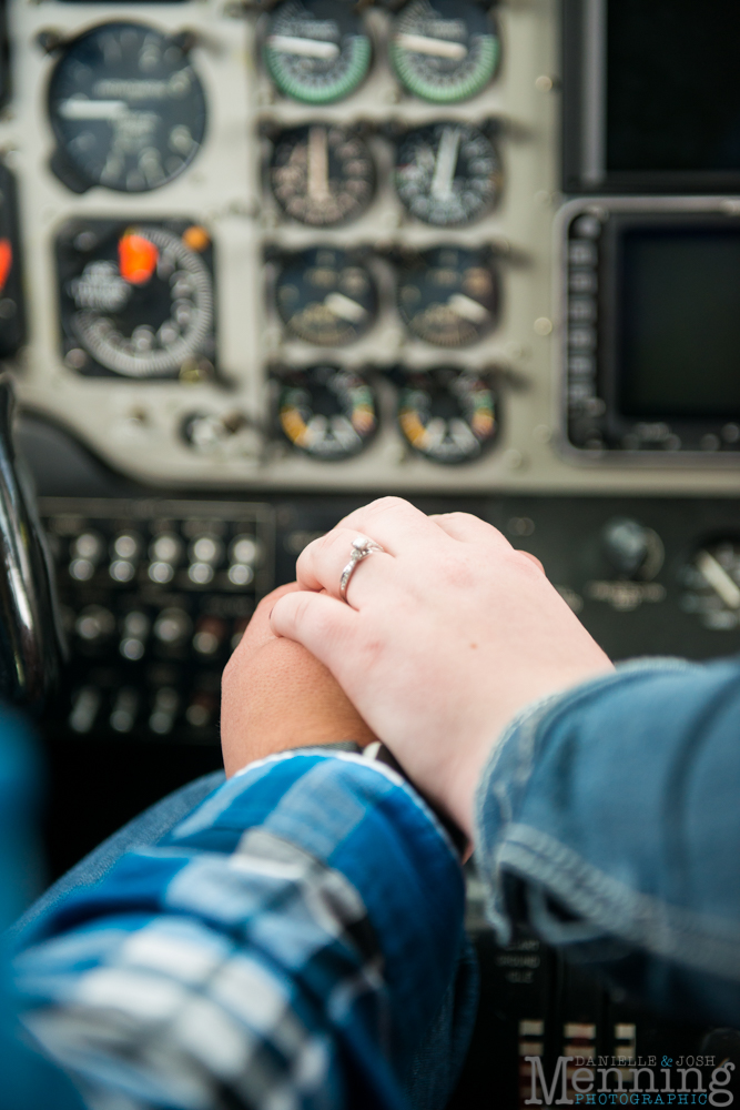 Youngstown airport engagement photos