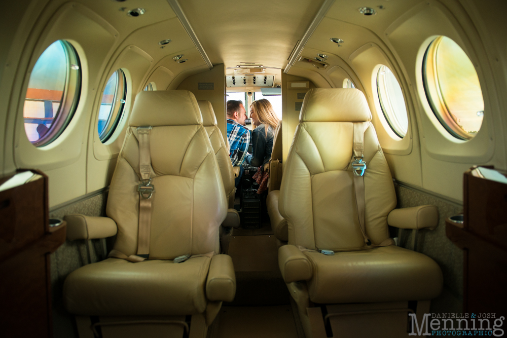 Youngstown airport engagement photos