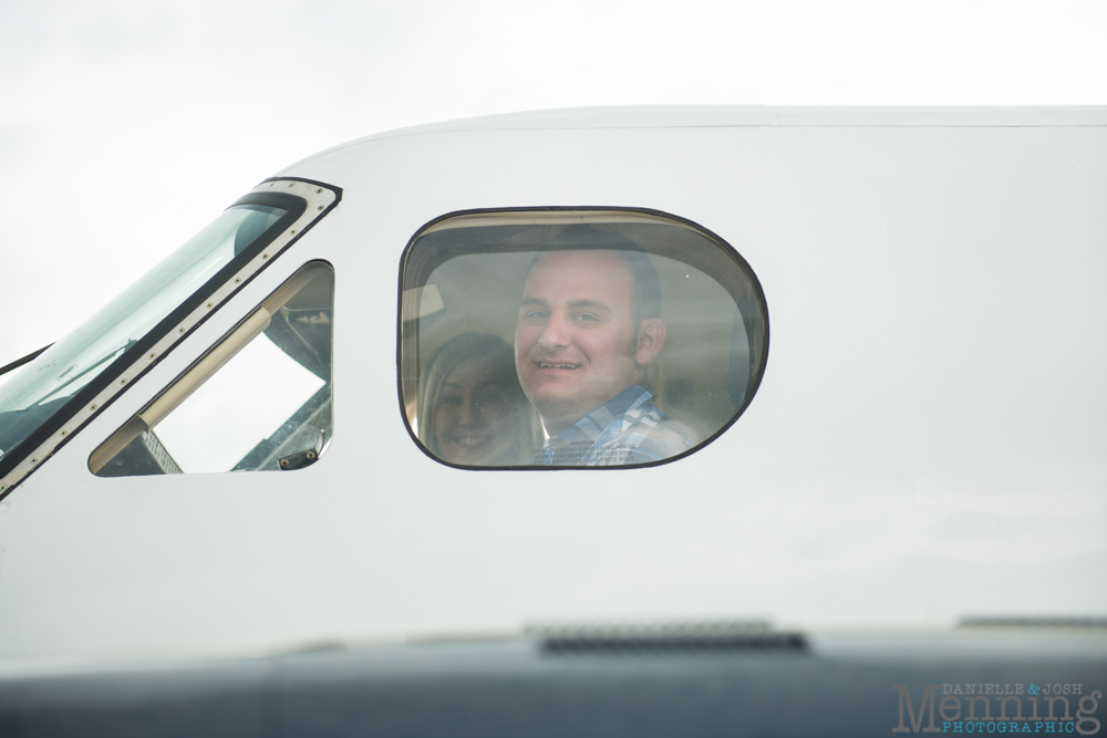 Youngstown airport engagement photos