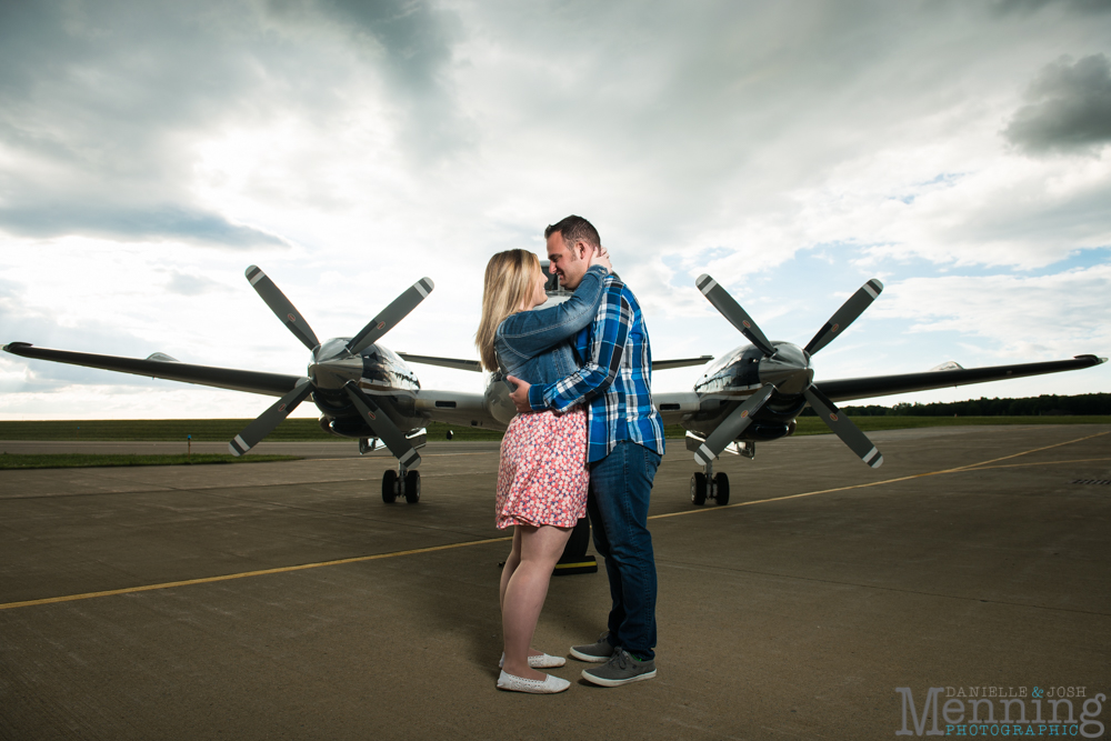 Youngstown airport engagement photos