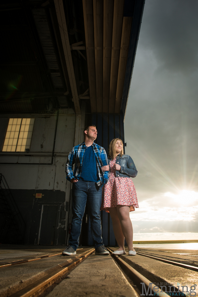 Youngstown airport engagement photos