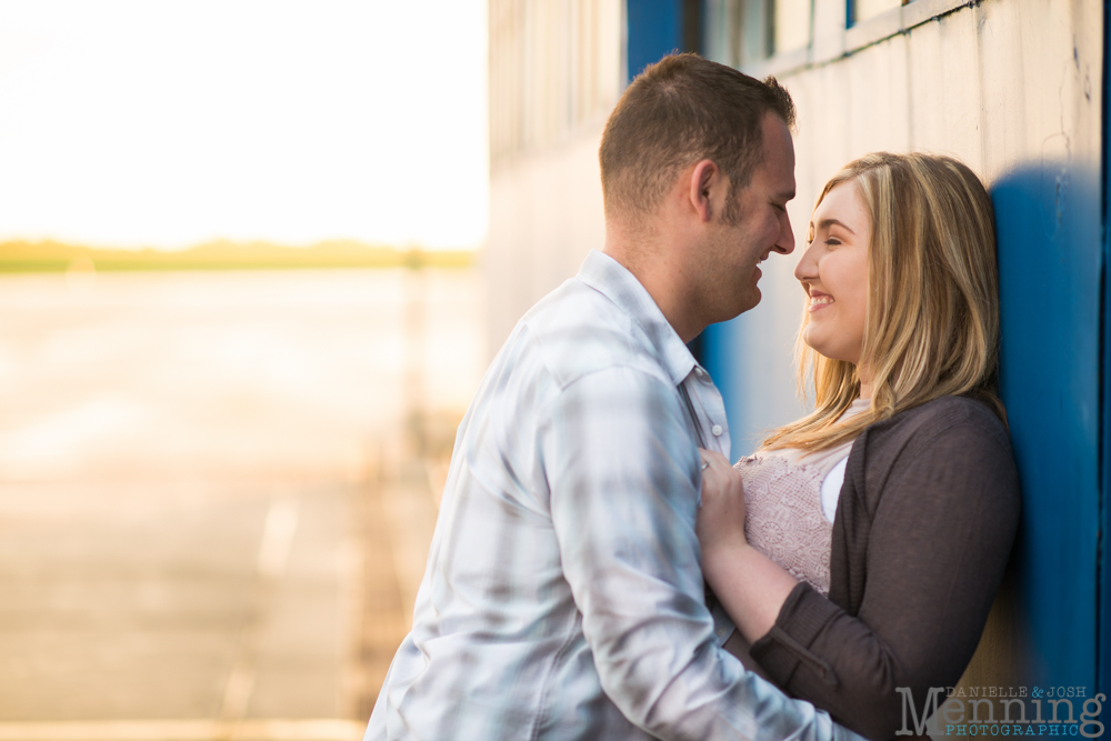 Youngstown airport engagement photos