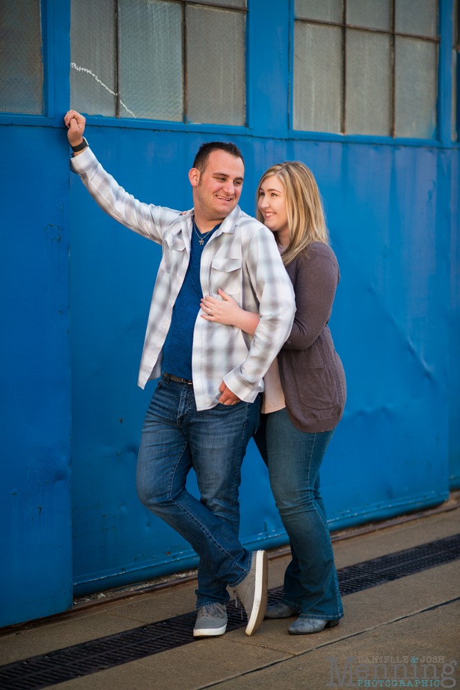 Youngstown airport engagement photos