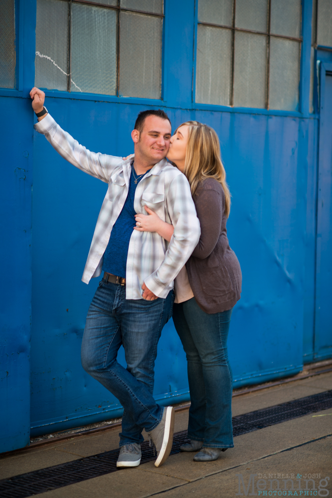 Youngstown airport engagement photos