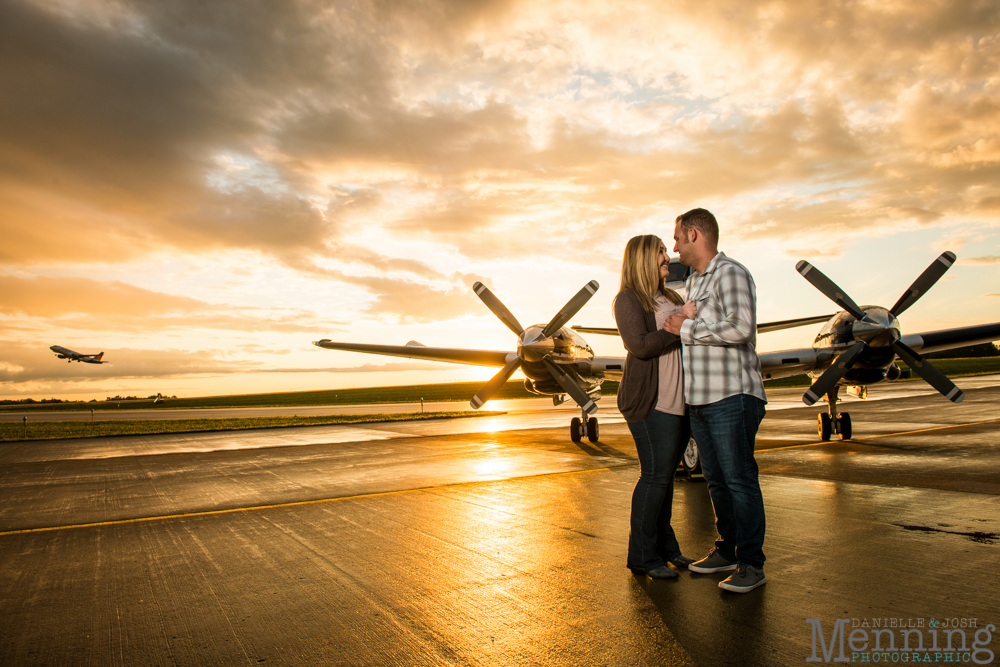 Youngstown airport engagement photos