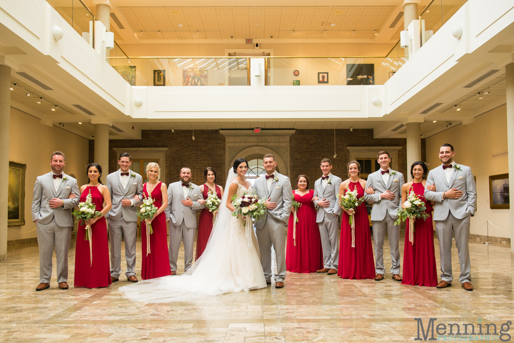 gold and greenery Youngstown wedding