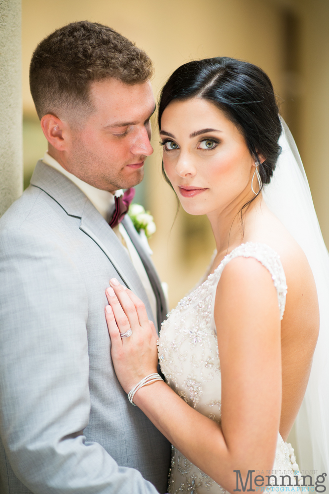 gold and greenery Youngstown wedding
