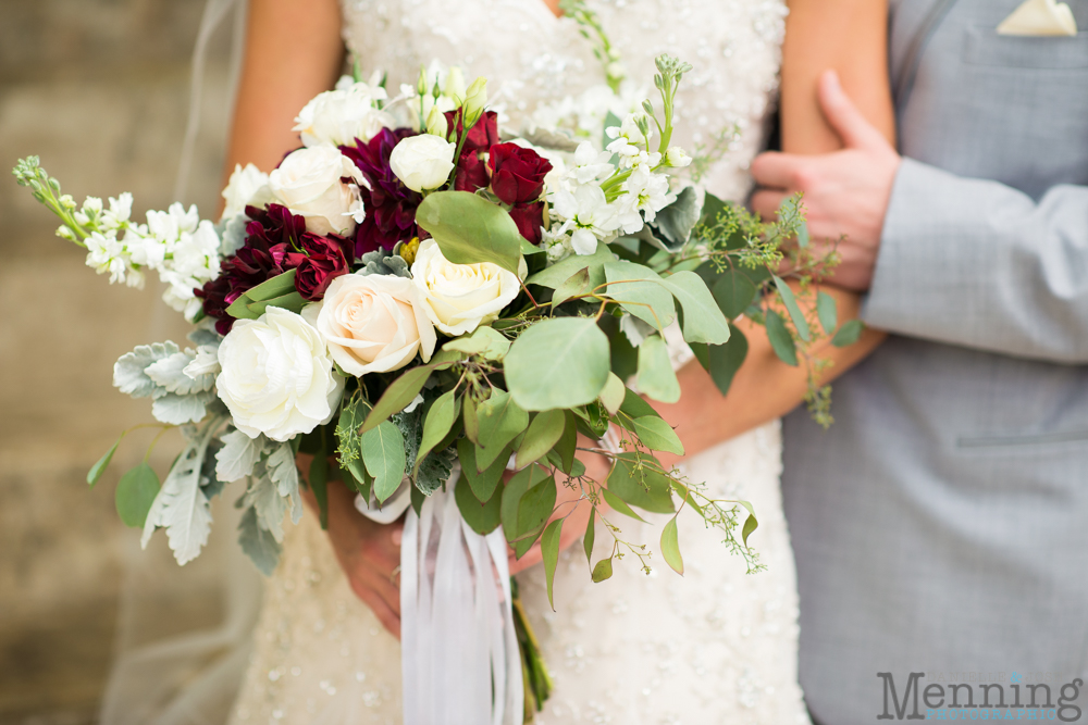 gold and greenery Youngstown wedding