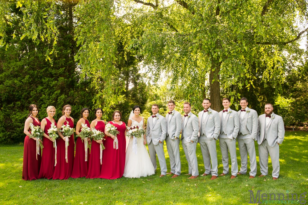 gold and greenery Youngstown wedding