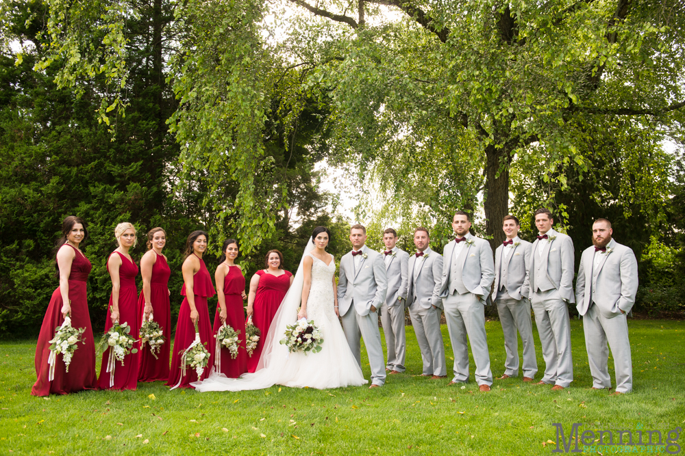 gold and greenery Youngstown wedding