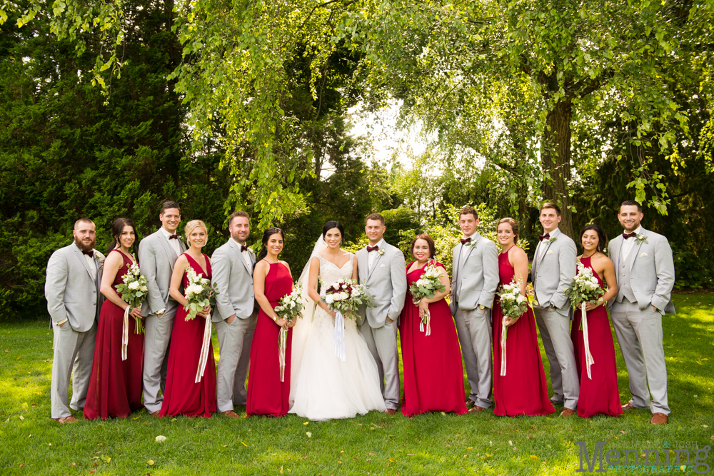 gold and greenery Youngstown wedding