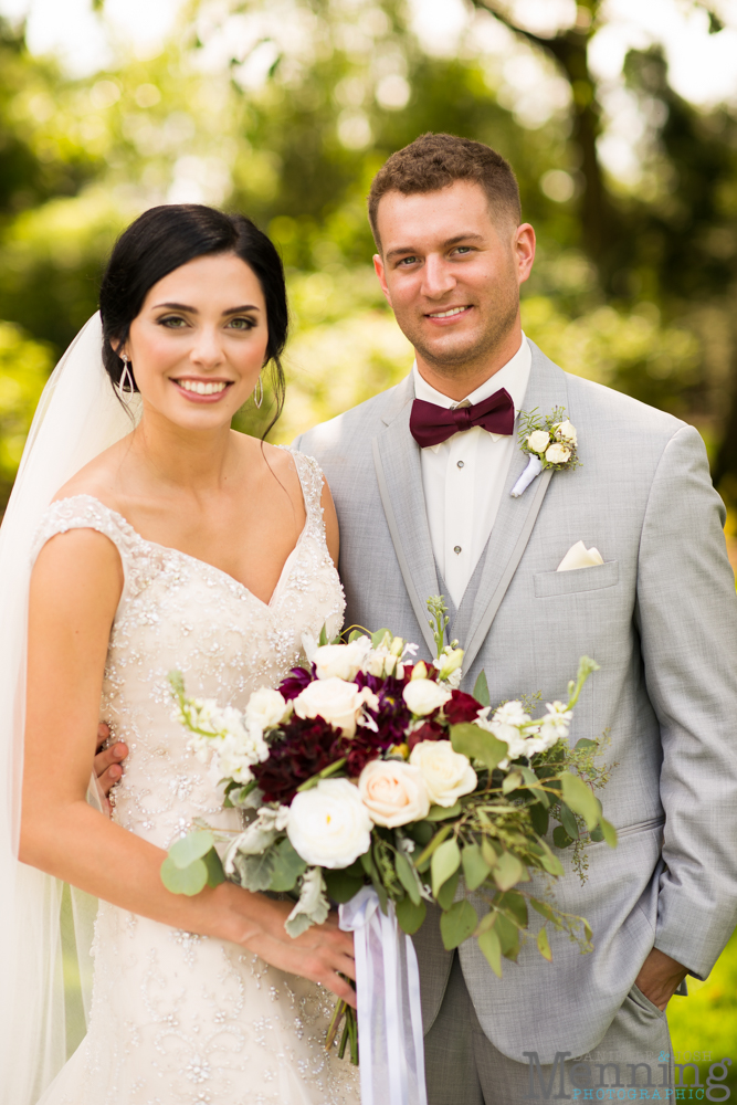 gold and greenery Youngstown wedding