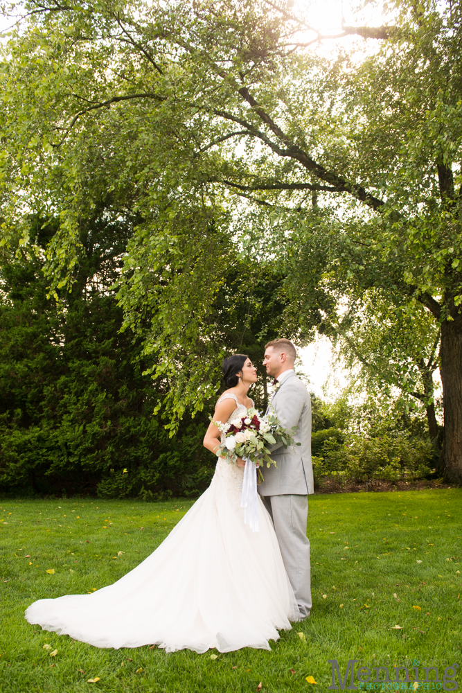 gold and greenery Youngstown wedding