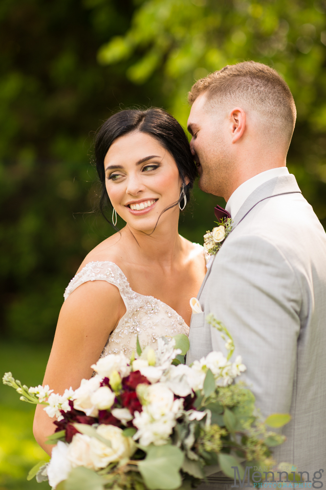 gold and greenery Youngstown wedding