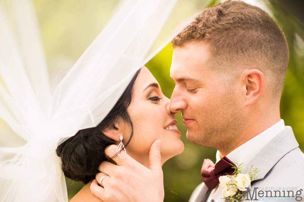 gold and greenery Youngstown wedding