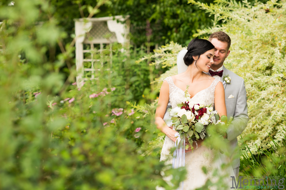 gold and greenery Youngstown wedding