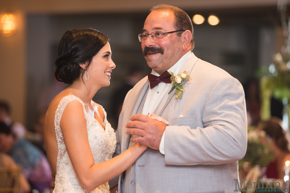 gold and greenery Youngstown wedding