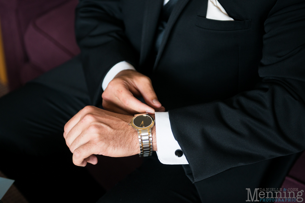 Youngstown, Ohio black tie wedding DeYor Powers Auditorium