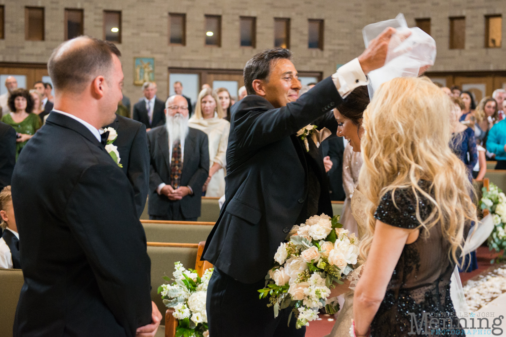 Youngstown, Ohio black tie wedding DeYor Powers Auditorium