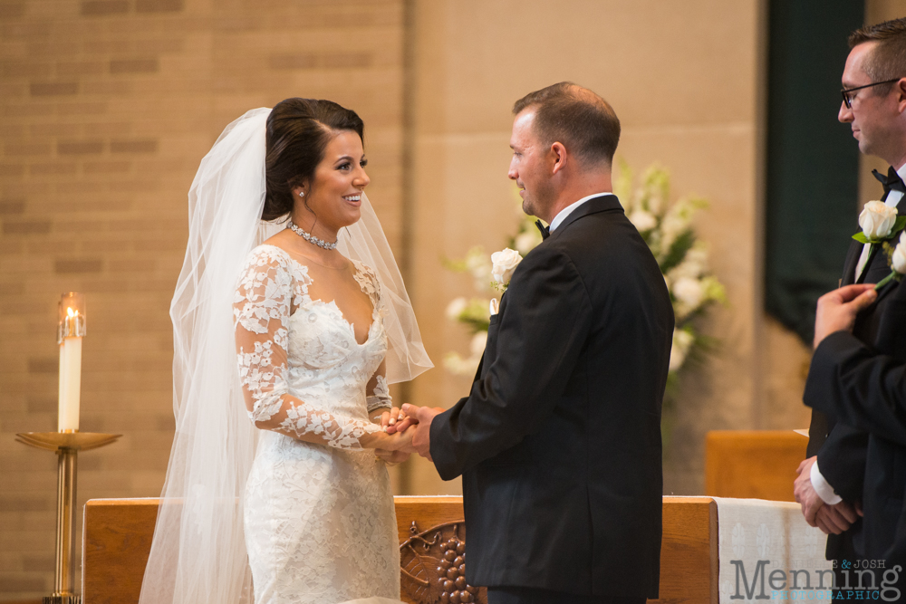 Youngstown, Ohio black tie wedding DeYor Powers Auditorium