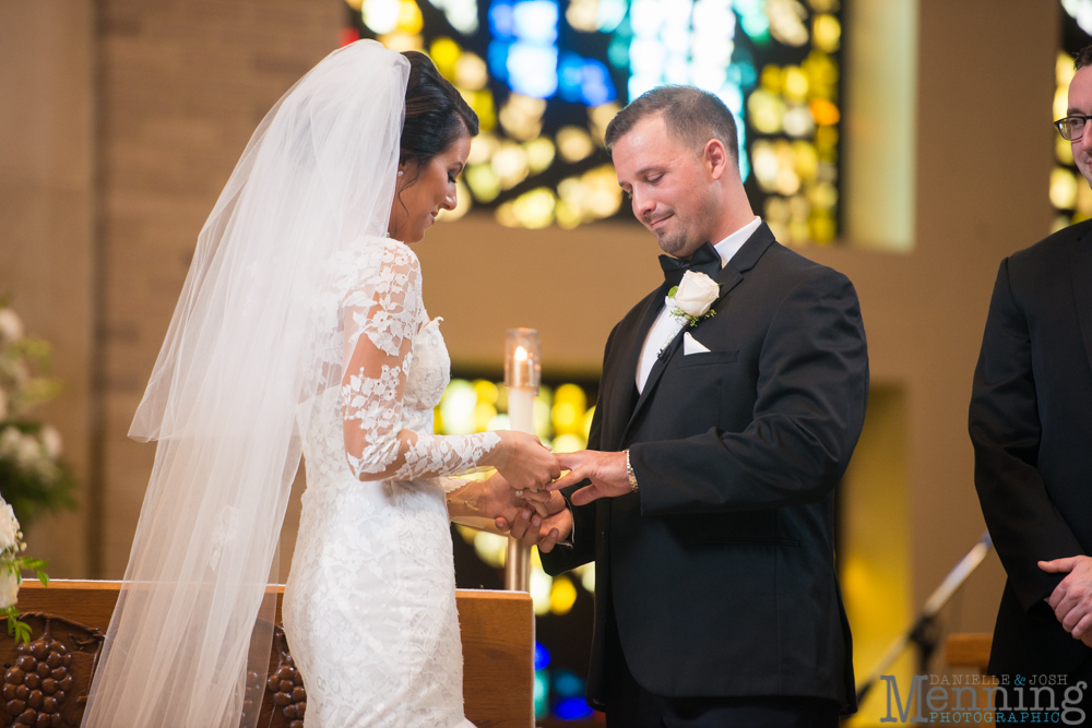 Youngstown, Ohio black tie wedding DeYor Powers Auditorium