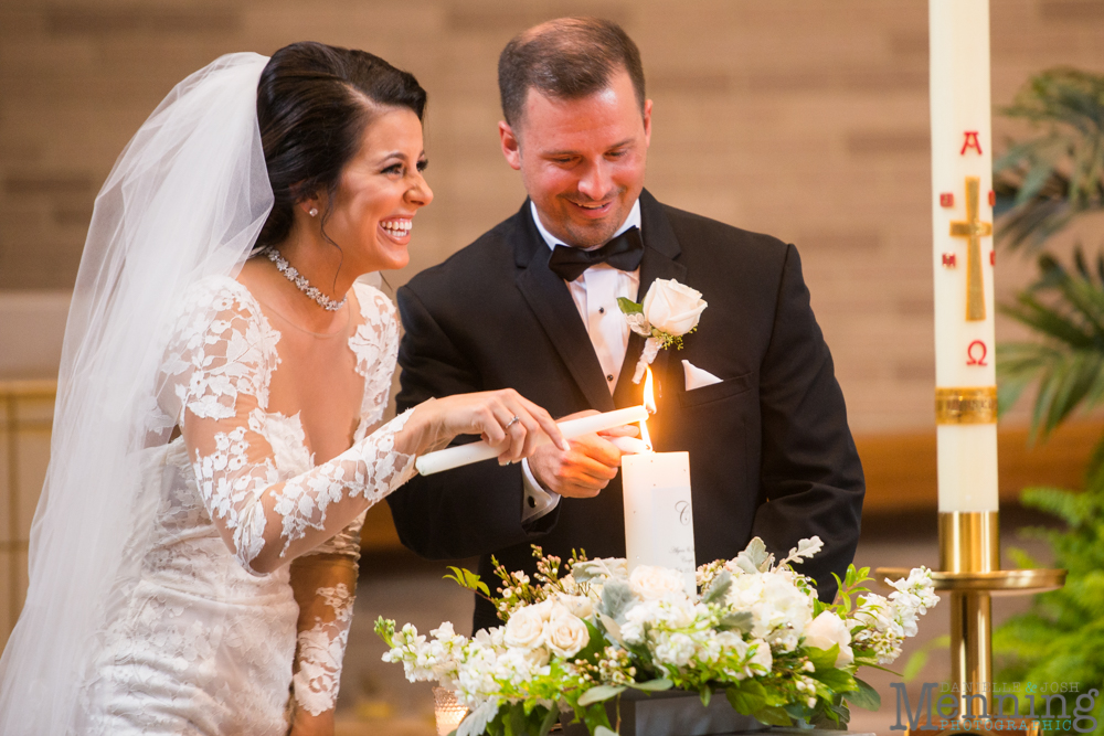 Youngstown, Ohio black tie wedding DeYor Powers Auditorium