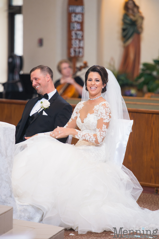 Youngstown, Ohio black tie wedding DeYor Powers Auditorium