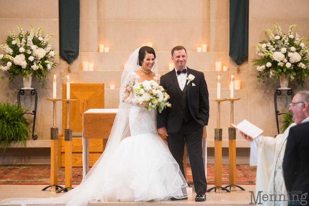 Youngstown, Ohio black tie wedding DeYor Powers Auditorium