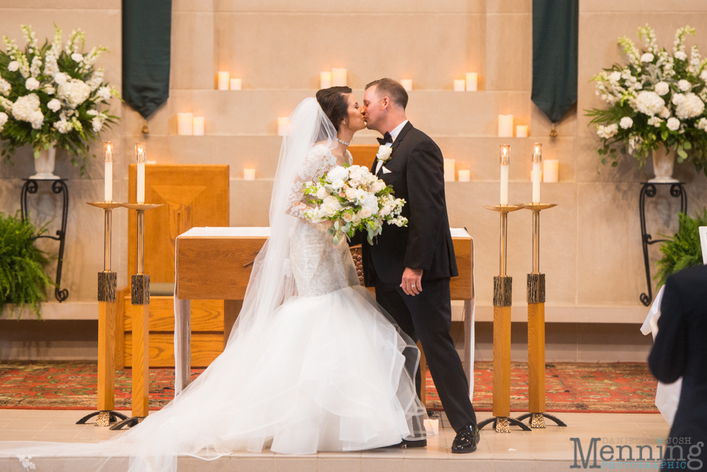 Youngstown, Ohio black tie wedding DeYor Powers Auditorium