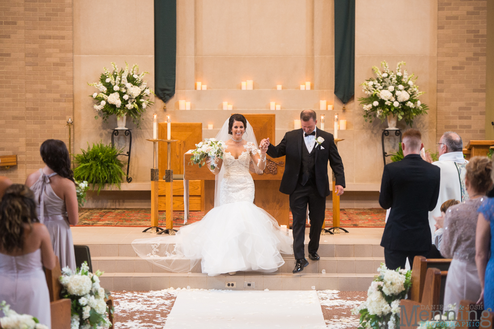 Youngstown, Ohio black tie wedding DeYor Powers Auditorium