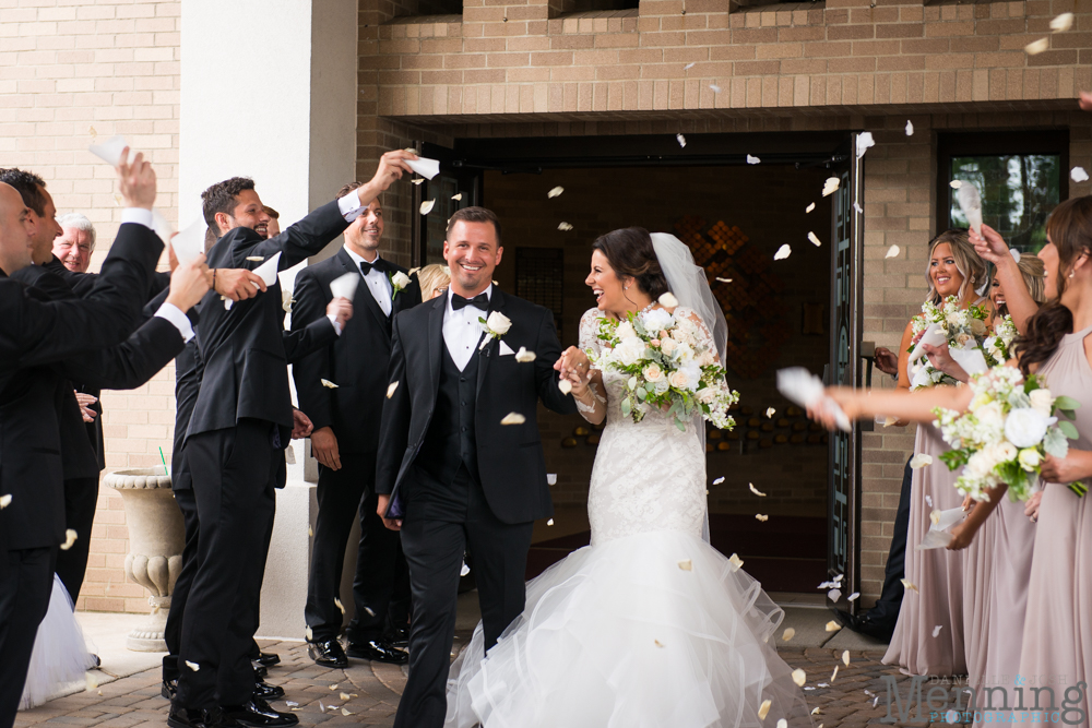 Youngstown, Ohio black tie wedding DeYor Powers Auditorium