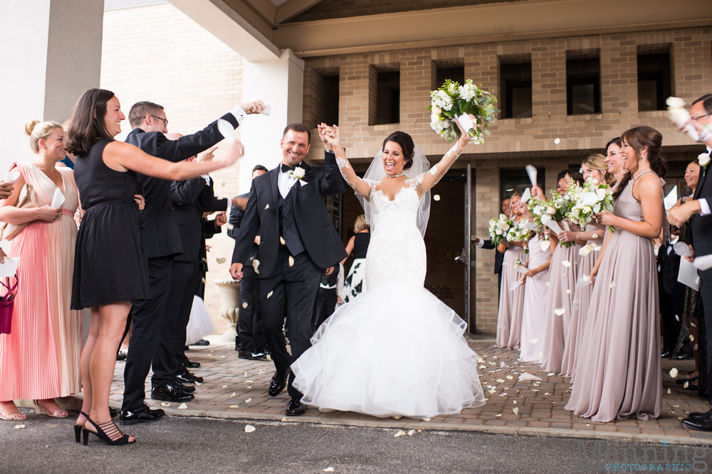 Youngstown, Ohio black tie wedding DeYor Powers Auditorium