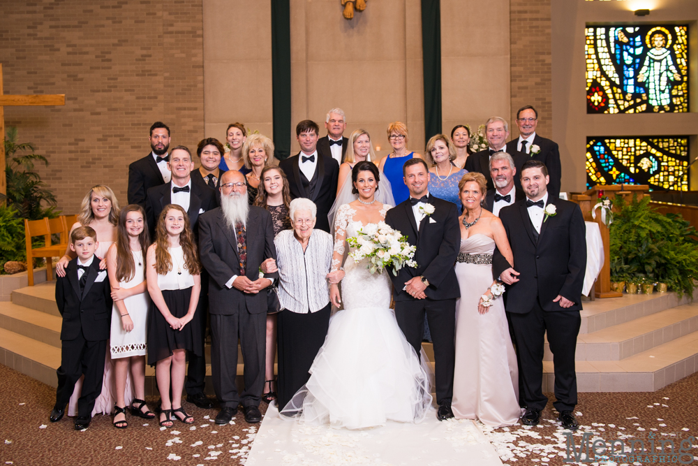 Youngstown, Ohio black tie wedding DeYor Powers Auditorium