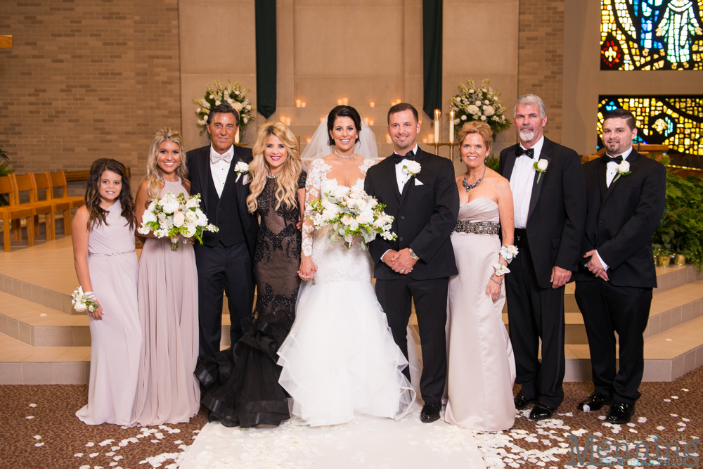 Youngstown, Ohio black tie wedding DeYor Powers Auditorium