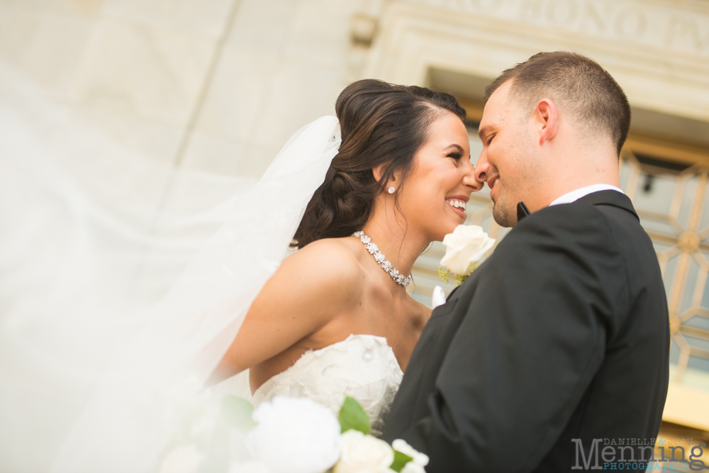 Youngstown, Ohio black tie wedding DeYor Powers Auditorium