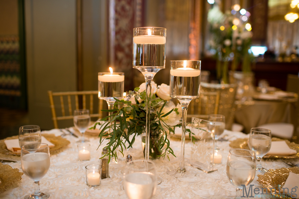 Youngstown, Ohio black tie wedding DeYor Powers Auditorium