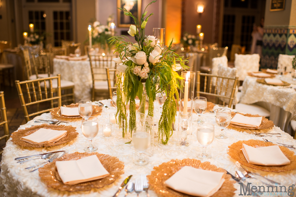 Youngstown, Ohio black tie wedding DeYor Powers Auditorium