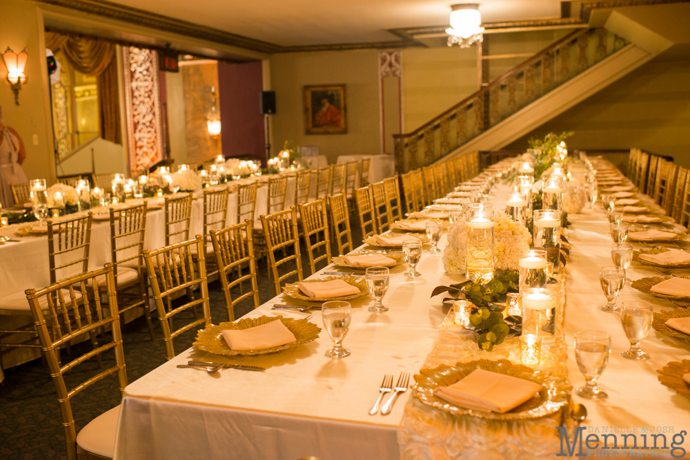 Youngstown, Ohio black tie wedding DeYor Powers Auditorium