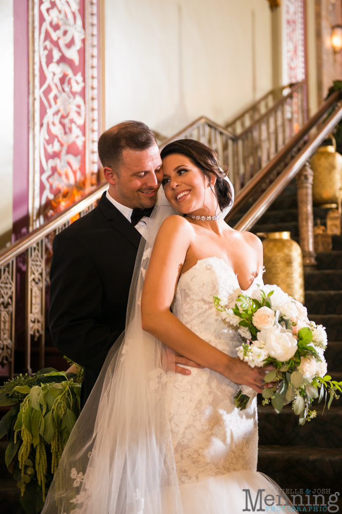 Youngstown, Ohio black tie wedding DeYor Powers Auditorium