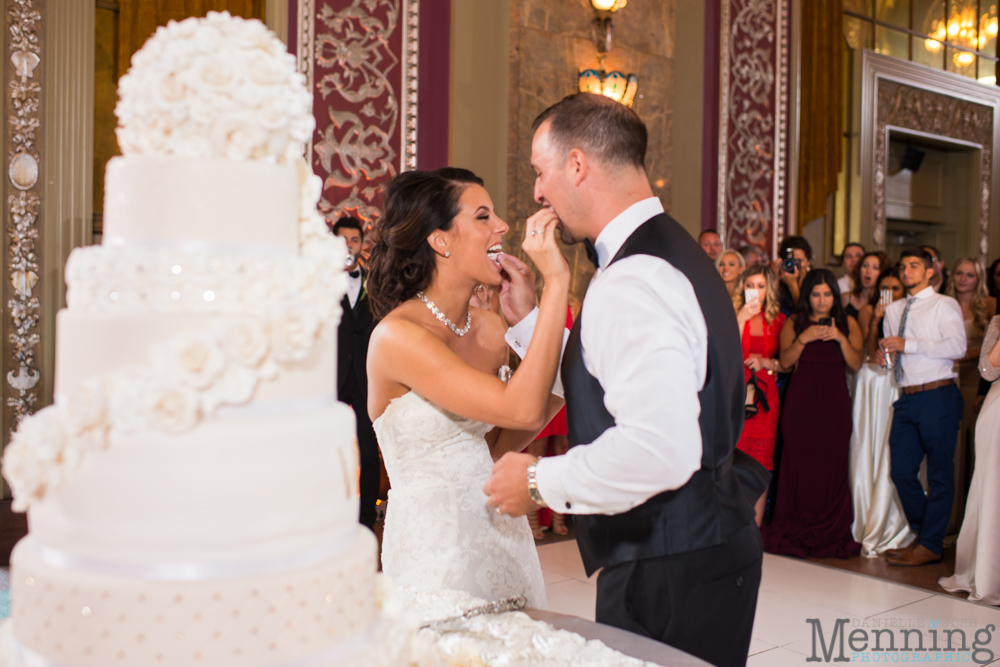 Youngstown, Ohio black tie wedding DeYor Powers Auditorium