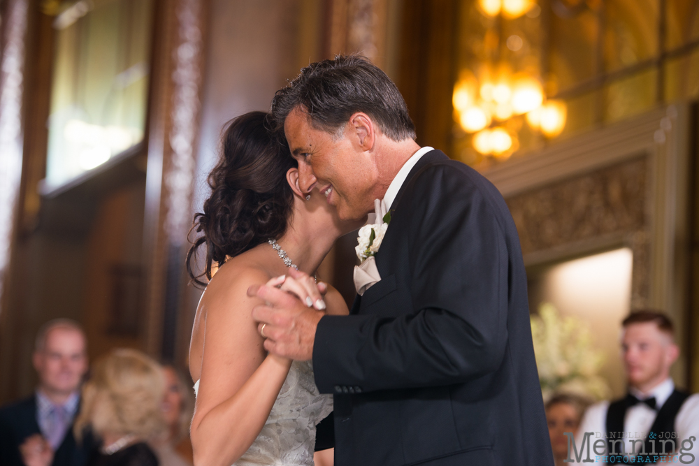 Youngstown, Ohio black tie wedding DeYor Powers Auditorium