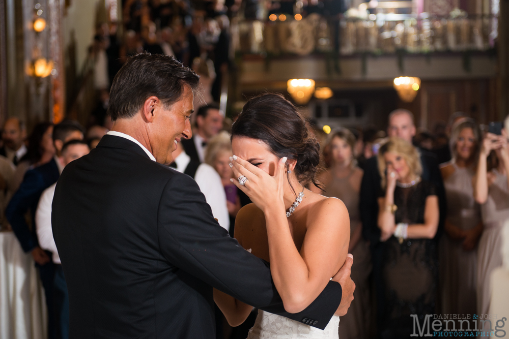 Youngstown, Ohio black tie wedding DeYor Powers Auditorium