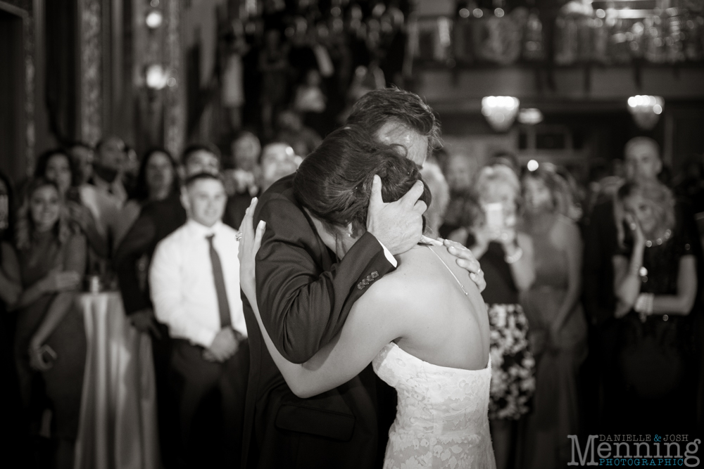 Youngstown, Ohio black tie wedding DeYor Powers Auditorium