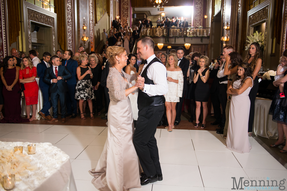 Youngstown, Ohio black tie wedding DeYor Powers Auditorium