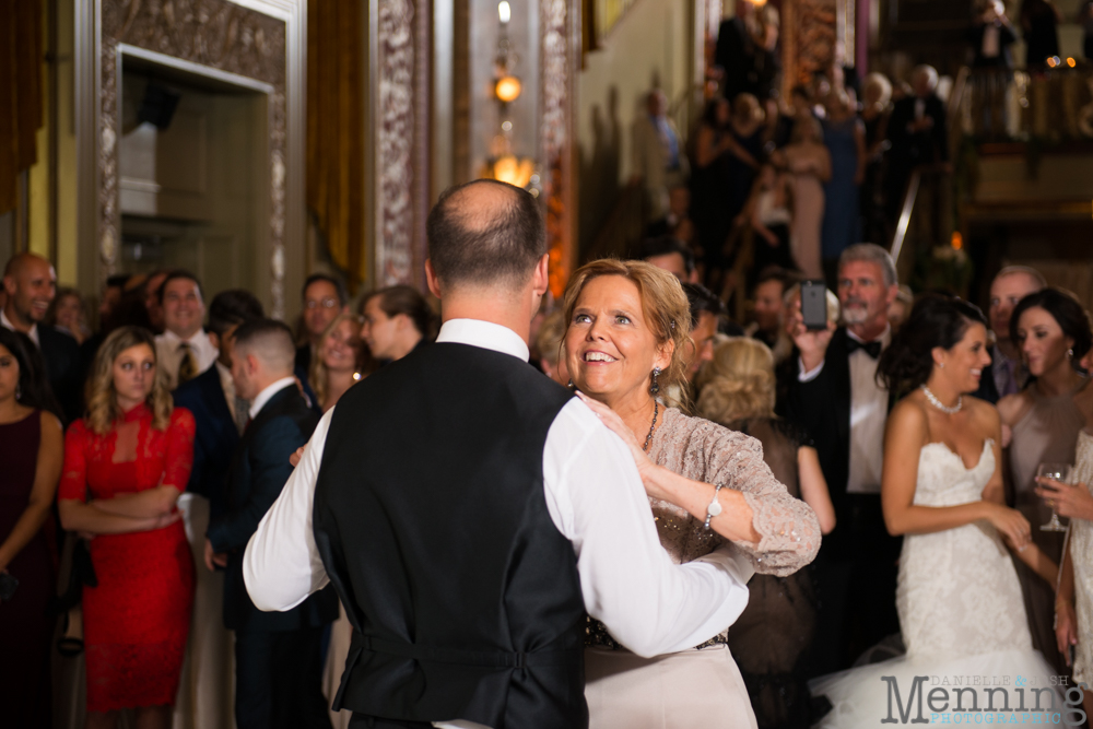 Youngstown, Ohio black tie wedding DeYor Powers Auditorium