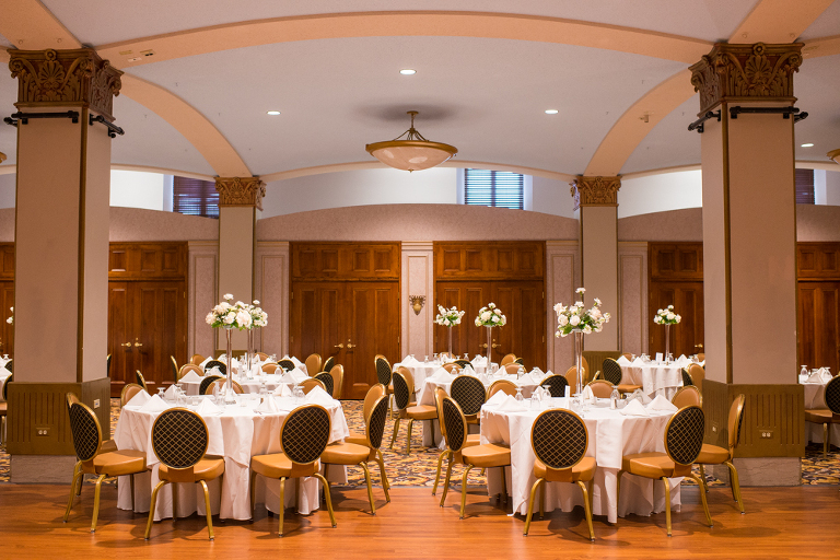 Stambaugh Auditorium Wedding with Classic, Neutral Details