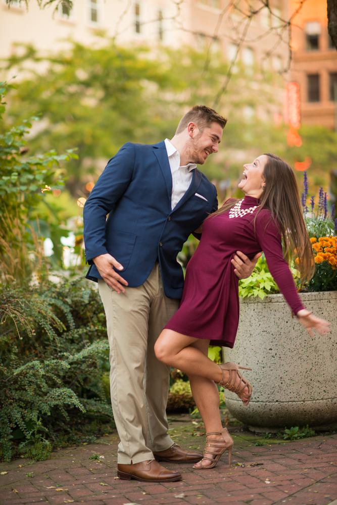 joyful engagement photos