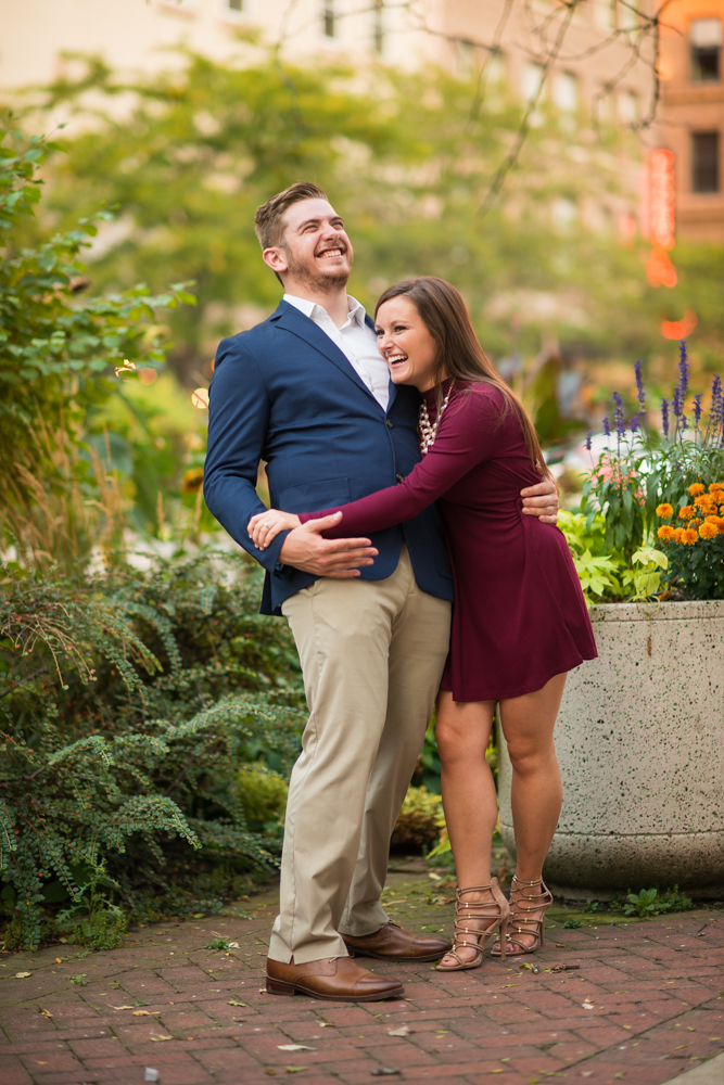 joyful engagement photos