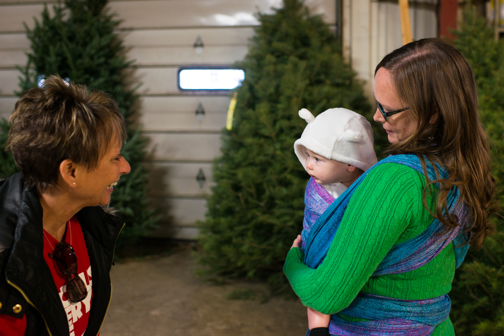 real Christmas tree family tradition